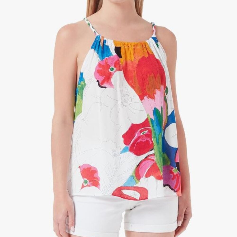Desigual - Colorful Floral Print Tank Top